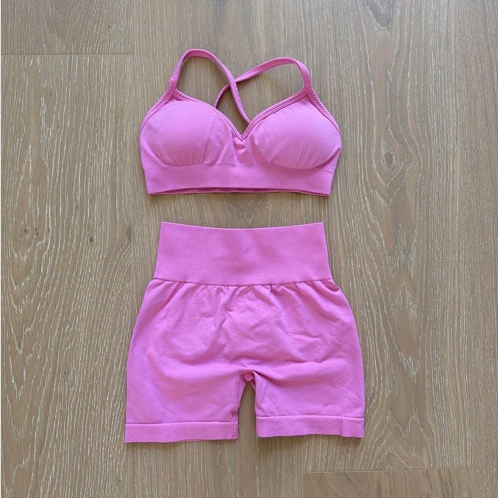 Velocity Signature Bra Top & Shape Signature Shorts Size XS Pink